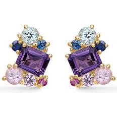 Guld - Rosa Örhängen Mads Z Four Seasons-Summer Earsticks ct. Gold w. Ametyst 1516030 Woman Gold