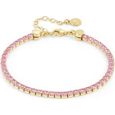 Nomination Armband Nomination Chic & Charm Joyful guld-pink tennisarmband 148631/018