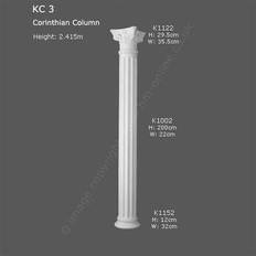 Molduras y Carpintería Orac Decor Columna Conjunto Completo KC3 2.41 m