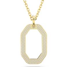 Swarovski Unisex Halskæder Swarovski Dextera Anhänger Achteckform Mittel - Weiß