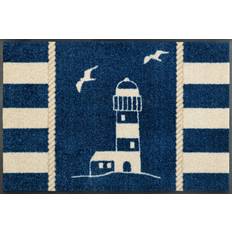 Kvadratiska Dörrmattor Kleen Tex Blue Blå 50 x 75cm
