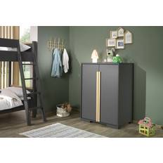 Gråa Garderober Barnrum Vipack London 2 Door Wardrobe Anthracite