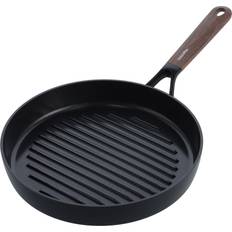 Compatible avec ustensiles en métal Poêles à griller GreenPan Poêle Pour Griller Eco Smartshape 28 cm Dark Wood 28 cm