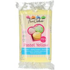 Pastas de Azúcar Funcakes Fondant Amarillo Pastel 250 g Pasta de Azúcar