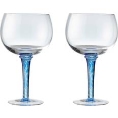 Bleu Verres Denby Blue Set Of 2 Gin Drink Glass