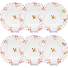 Ceramic Soup Plates STP Rose Garden Bone China Soup Plate