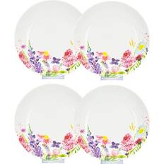 Ceramic Soup Plates STP Goods Lavender Meadow Bone China Deep Soup Plate