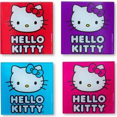 Vidrio Posavasos Silver Buffalo Sanrio Hello Kitty Posavasos 4pcs