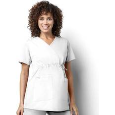 Maternity & Nursing WonderWink Wonderwork Maternity Top White