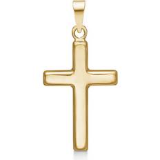 Genbrugsmaterialer - Guld Charms & Vedhæng Mads Z Stav Kors 8530541