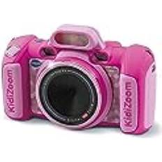 Vtech KidiZoom Duo FX rosa, digitalkamera, foto, selfie, video, färgskärm, serietidning, Rigolos-filter och effekter, present till barn från 4 år till 12 år innehåll på svenska