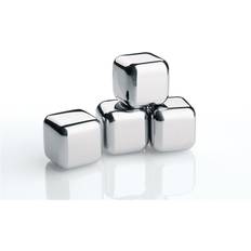 Sølv Isterningbakker Cilio Cooling Cubes 4 Stk i Sæt 2,5 cm Grå Str 18x24x32,4 Isterningbakke