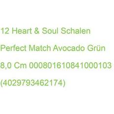 Grün Dessertschalen Libbey 12 HEART Schalen Perfect Match Avocado Dessertschale