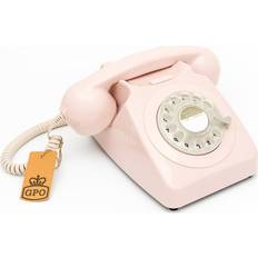 Gpo Fast telefoni Gpo 746 Retro Telefon med Snurrskiva rosa