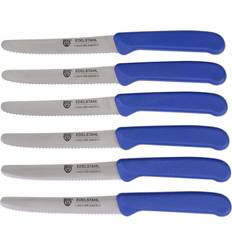 Azul Cuchillos Gräwe Brötchenmesser & Frühstücksmesser 6-teilig Wellenschliff Blau Cuchillo de mesa