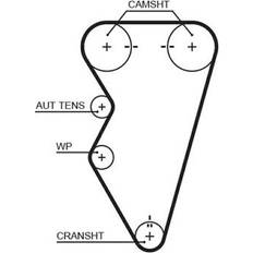 Ventilatorremme Gates Timing Belt 5497XS