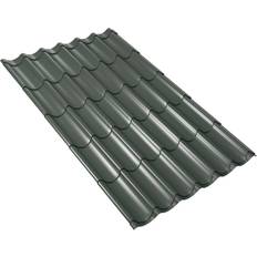 Pflastersteine Weckman Metallziegel 185 x 106 cm 0,5 mm nadelgrün