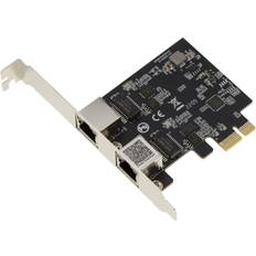 2.5 gigabit pcie Carte PCIe 2.5 LAN Dual Gigabit ETHERNET 10 100 1000 2500 1G 2.5G 2 ports RJ45