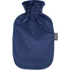 Fashy Bottiglia d'acqua calda 2L con copertura in pile in marine blu