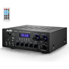 Moukey home audio amplifier stereo receivers with bluetooth 5.0, 220w 2 channel