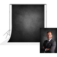 5x7ft pro microfiber abstract black background for photography headshot backdrop