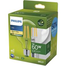 Philips E27 LED Globepære 4W 840lm 2700K Klar Alyskilde