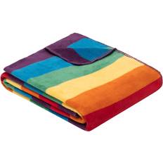 Ibena Vibrant Rainbow Stripe Blankets