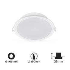 Philips Downlight LED 12.5W Slim 125 mm