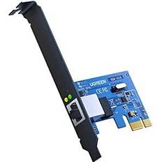 PCIe x1 Nätverkskort Ugreen PCI Express PCIe Nätverkskort Gigabit Ethernet LAN Kort 10/100/1000 Mbps PCie Adapter för Windows10, Vista, XP, Win8 och Win 7