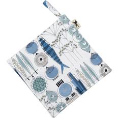 Agarraderas Almedahls Agarrador Picknick 23x23 cm Estampado Pequeío Azul-beige Agarraderas Azul