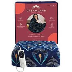 Indulgent Days Geometric Peacock Soft Velvet Warming Throw 160x120 cm