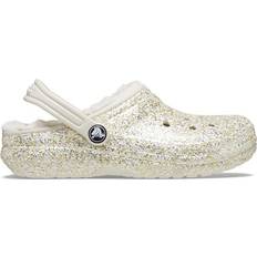 Slippers Crocs Kid's Classic Lined Glitter Clog - Stucco