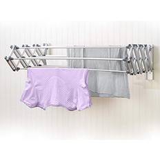 Clothing Care Woolite Woolite Collapsible Aluminum Wall Clothes Drying Rack Silver