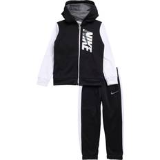 Tops Nike Boy`s Dry Fit Therma Zip Hoodie & Sweatpants Piece Set White86G933-W1X/Black, Months