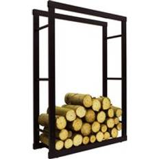 Firewood Baskets on sale WATSONS ONIDA Metal 70cm Wide Fireside Log Storage Rack Black