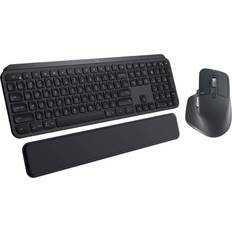 Logitech MX Keys Wireless Illuminated Keyboard Multi-OS Bundle MX Master 3 Advanced Mac MX Palm Rest