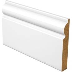 Wickes Torus Fully Finished Satin White Skirting 18 x 169 x 4200mm