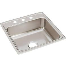 Kitchen Sinks Elkay 22" Top Mount Self-Rim Single 18-Gauge