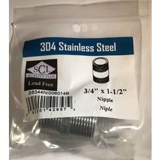 Steel Sewer Smith-Cooper Smith-Cooper S8344NI006014B 0.75 x 1.5 in. Pipe Nipple Stainless Steel