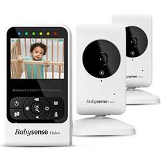 Baby Monitors Babysense Video monitor w camera & audio 2.4" display long range two way talk back