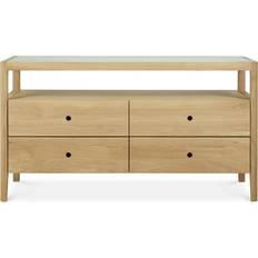 Oak Chest of Drawers Ethnicraft Spindle Bureau Oak Chest of Drawer 59.1x32.7"