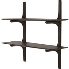 Ethnicraft Estanterías Ethnicraft Etagère PI Marron Acajou Massif Teinté Estantería de libros 91cm