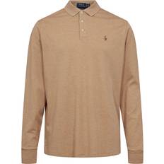 Beige - Herren Poloshirts Polo Ralph Lauren shirt mit Label-Stitching in Camel, Größe