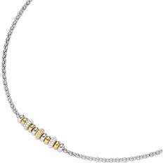 Sterrenbeelden Kettingen Smart Jewel collier himbeerkette, rondelle, zirkonia steine, silber 925