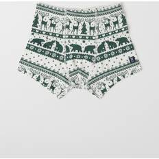 24-36M Boxer Shorts Children's Clothing Polarn O. Pyret Boy's Nordic Reindeer Boxers - Green (60600656-641)