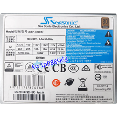 Seasonic Bronze Nätaggregat Seasonic SSP-400ET2 strömförsörjningsenheter 400 W