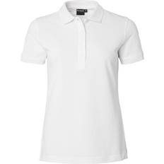Kort Polotrøjer Top Swede dame polo T-shirt 187, Hvid