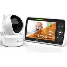 Child Safety iFamily Baby monitor – 5” large display video baby monitor with remote pan-tilt-zoom