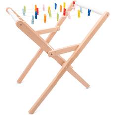 Tøjpleje New Classic Toys Tørrestativ i træ med klemmer