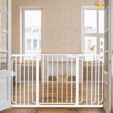 29.757" baby gate for stairs extra wide dog gate for doorways pressure mounted